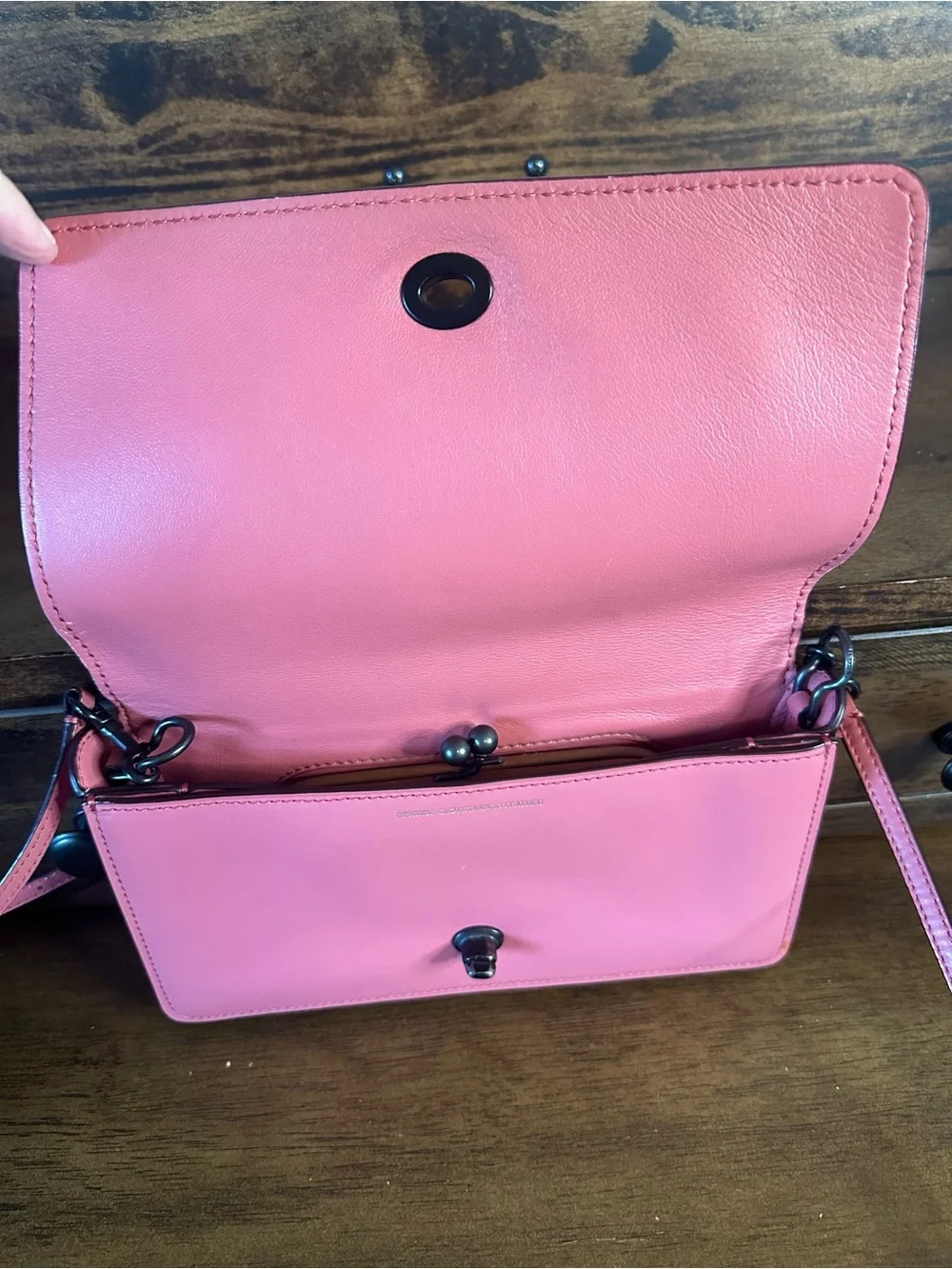 Coach 1941 Dinky Dahlia Pink Crossbody Clutch Bag